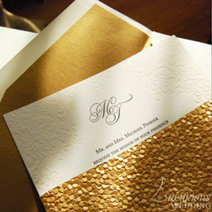 invitation luxurious gold