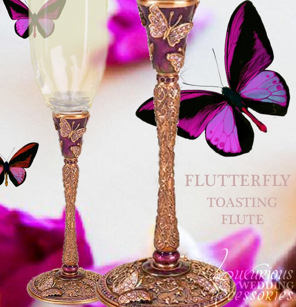 Flutterfly Toasting Flutes