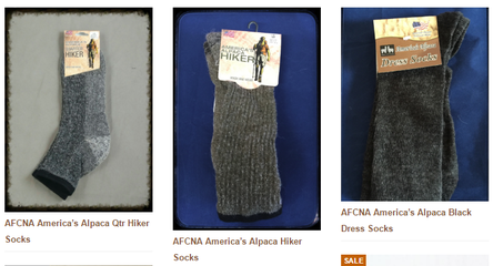 AFCNA alpaca socks