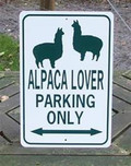 alpaca lover sign