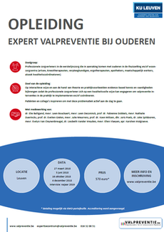 Opleiding 'Expert valpreventie bij ouderen'