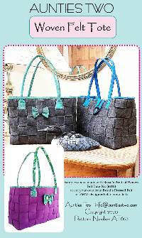 Woven Felt Tote Pattern by Aunties Two