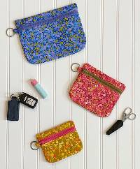 The Portable Pockets Bag Pattern by Lisa Amundson of Around the Bobbin