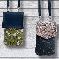 The Essential Phone Bag Pattern by Lisa Amundson of Around the Bobbin