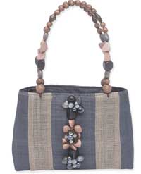 Peppercorn Tweed Clutch Handbag