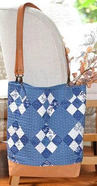 Denim Patchwork Tote Pattern by Fig Tree & Co.