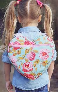 Heart Backpack Pattern by Sew Much Ado