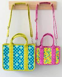 Zuri Crossbody Tote Pattern by Knot and Thread Design.