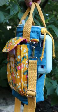 Brooke Bottle Holder Bag Pattern by Cristy Stuhldreher of Love You Sew
