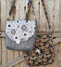 The Button Lock Bag Pattern by Samantha Hussey of Sewing Patterns by Mrs H