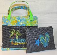 Beckah Beach & Accessory Bag Pattern by Pam Damour