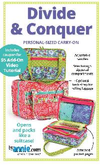 Divide & Conquer Personal-Sized Carry-On Bags Pattern by Annie