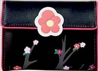 Small Trifold Wallet in Black ON SALE
