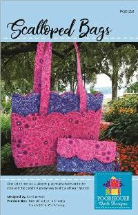 Scalloped Bags Pattern by Poorhouse Quilt Designs