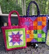 ReCycle Tote Bags Pattern by Kristine Poor of Poorhouse Quilt Designs