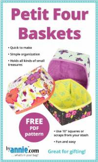 Petite Four Baskets FREE PDF Pattern by Annie