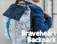 Braveheart Backpack Pattern by Quilt Cadets and Annabel Wrigley of Little Pincushion Studio