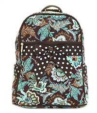 Quilted Flower Paisley Backpack/Sling
