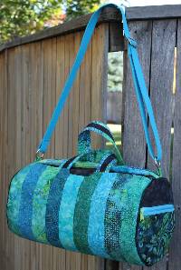 the Daily Duffle Bag Pattern with hardware kit by Sassafras Lane Designs