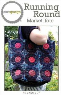 Running Round Market Tote Pattern by Sue Spargo