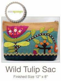 Wild Tulip Sac Pattern by Sue Spargo Folk-Art Quilts
