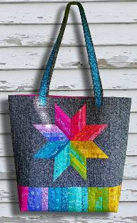 Kwik Super Star Tote Pattern by Karie Jewell of Two Kwik Quilters