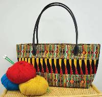 Twisted Knitting Bag Pattern by Leesa Chandler Designs