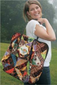 Java Jumbles Travel Bag Pattern by Kathy Adams of KoolKat Quilting & QuiltWoman