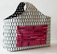 FREE Reversible Box Tote Pattern by Very Shannon
