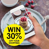 Photograph food you've prepared using batter for a chance to win 30% off your shopping at Real Foods