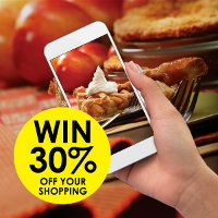 Share a photo of your pastry baking with us for a chance to win 30% off your shopping at Real Foods