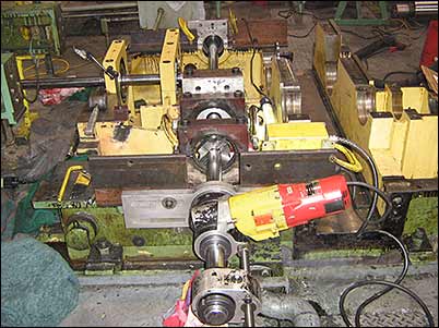 On-Site Machining Line Boring In Progress