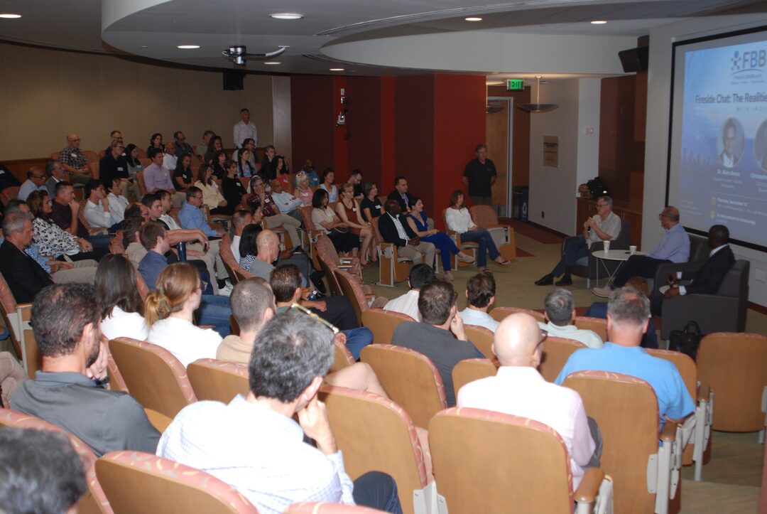 French BioBeach audience at the La Jolla Institute for Immunology