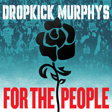 A book cover with a rose and a crowd of peopleDescription automatically generated