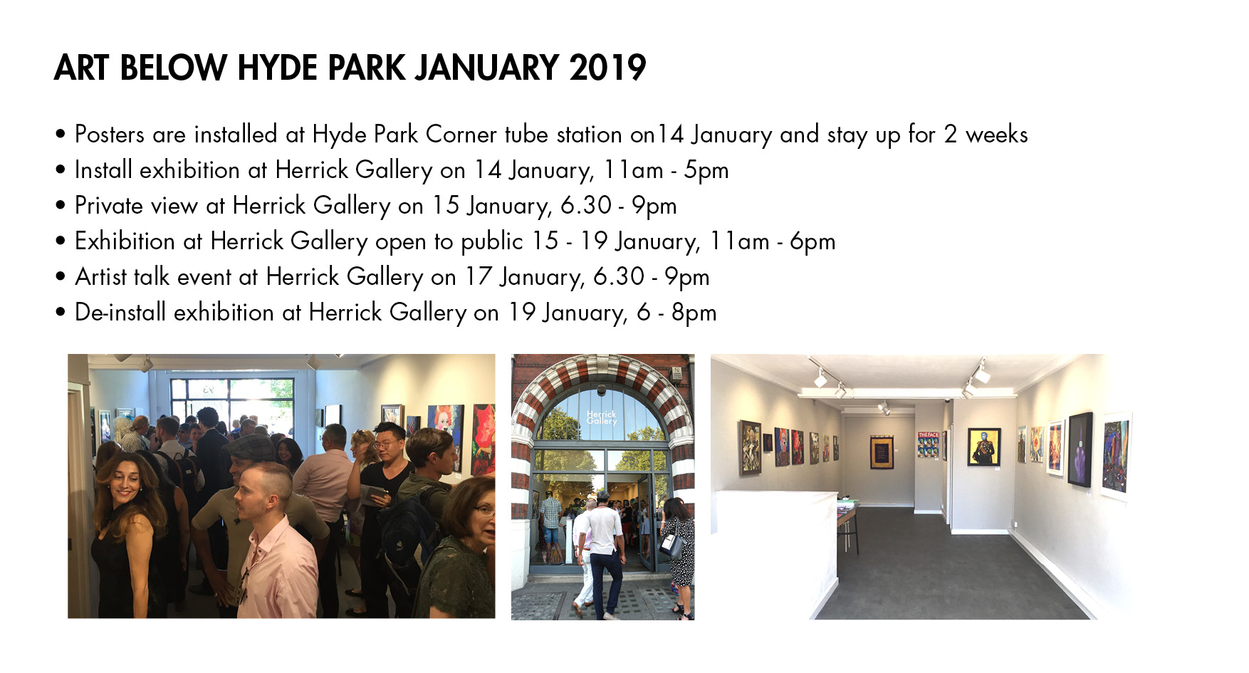 Art Below Hyde Park Guidelines