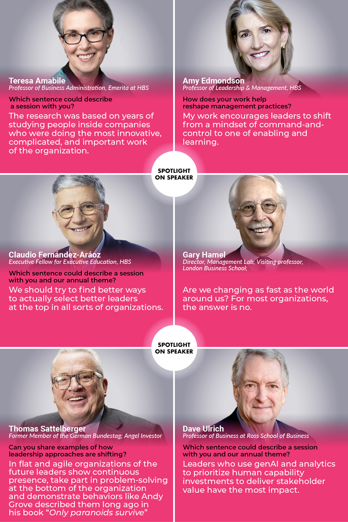 Visual: Masterclasses on Nov 5