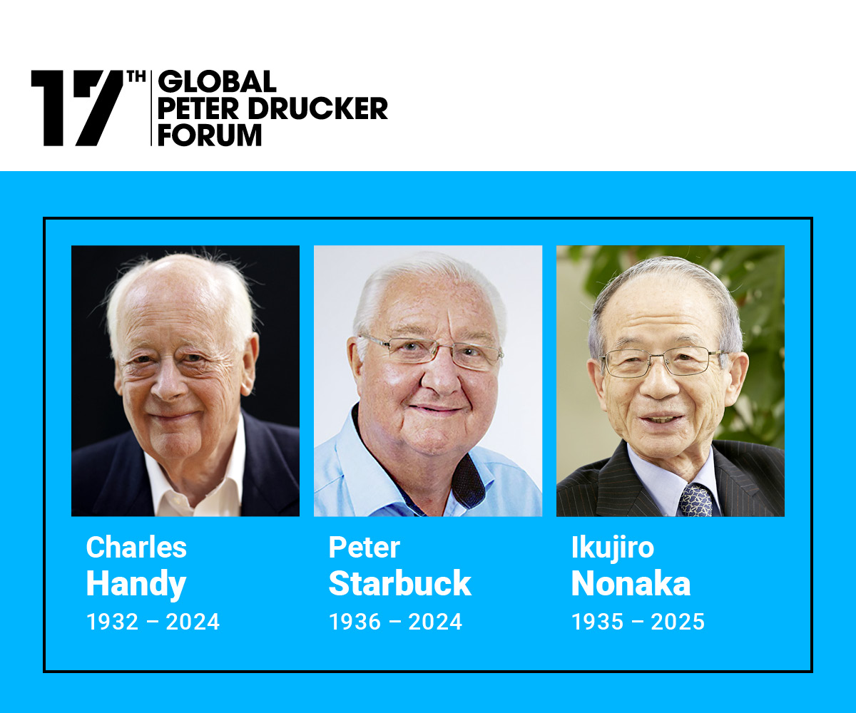 Visual with Charles Handy, Peter Starbuck and Ikujiro Nonaka