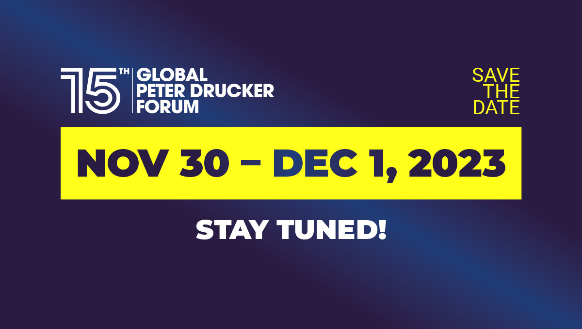 13th Global Peter Drucker Forum