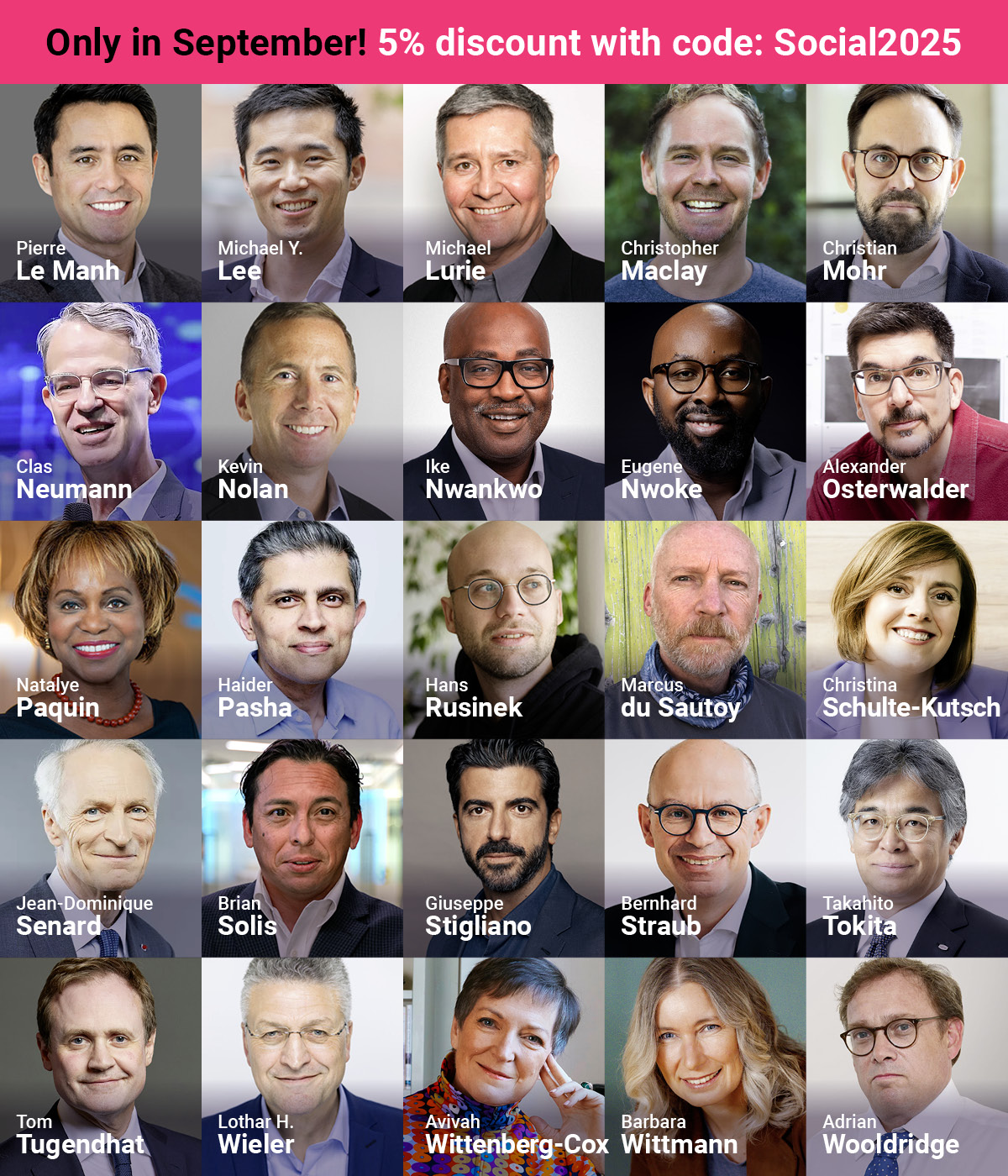 Visual with 4 photos and text: Shape the debate