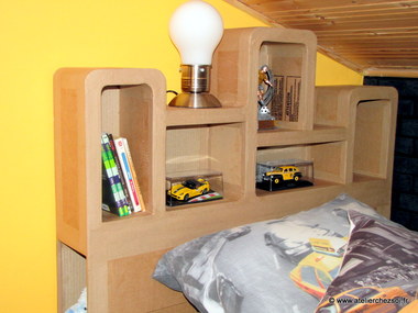 tete de lit en carton haustin P20