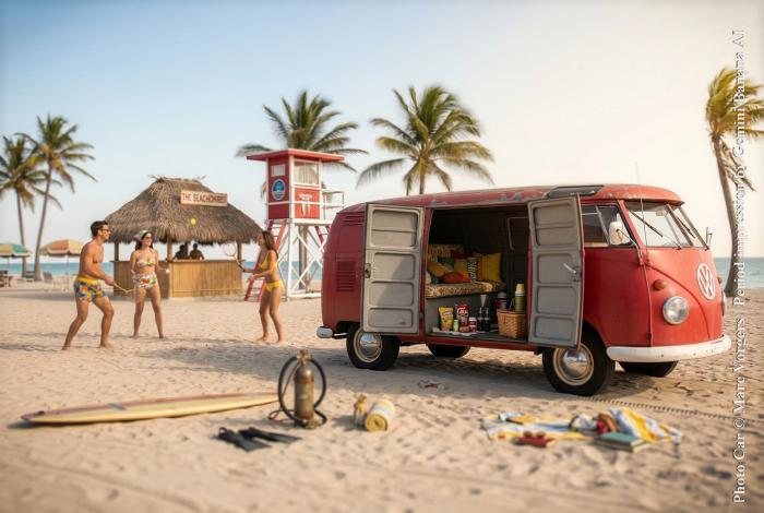 VW Bus Miami Beach 