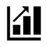 Staafdiagram met stijgende lijn