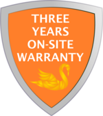 3 year on-site warranty from Swan Digital