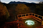 Guests at the Mountain Goat Lodge in Salida can enjoy a hottub under the stars