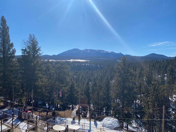 Pikes Peak Paradise views in the snow