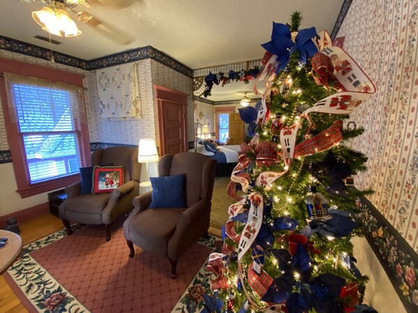 Holden House features Christmas trees in every room