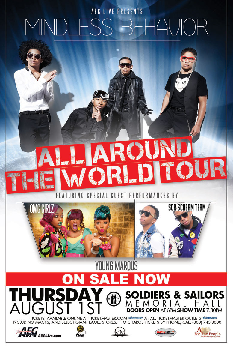 Bap Official E Blast Mindless Behavior All Around The World Tour With Special Guest Omg Girlz