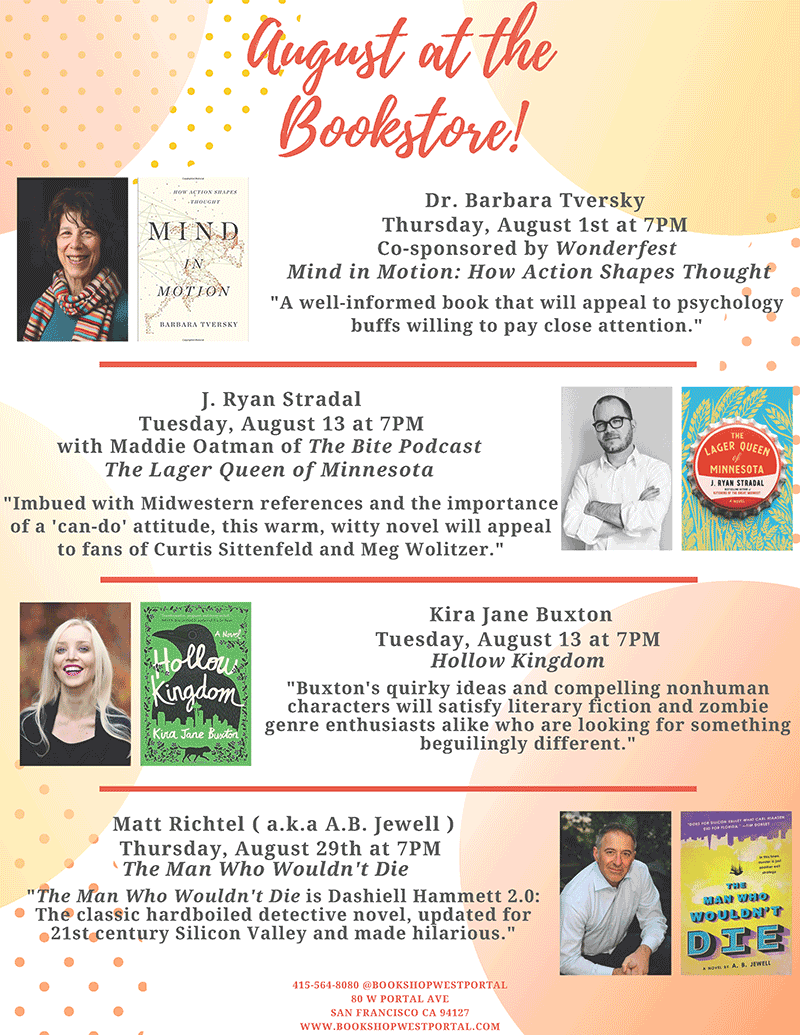 Exciting Author Events in August