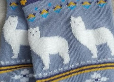 Fuzzy fun alpaca socks