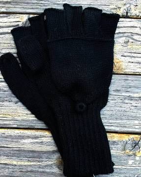 100% alpaca glittens gloves